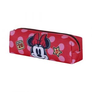 Disney Minnie Mouse Class-Trousse Carr&eacute; Fan 2.2, Rose, 22 x 9 cm
