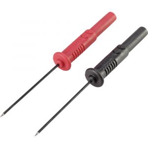 Image de Voltcraft Jeu de pointes de touche de sécurité VC-8015055 femelle 4 mm CAT II 300 V noir, rouge 1 set