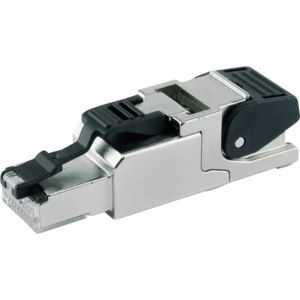 Telegärtner Fiche RJ45 mâle CAT 6A blindé J00026A2001 RJ45 mâle, droit métal 1 pc(s)