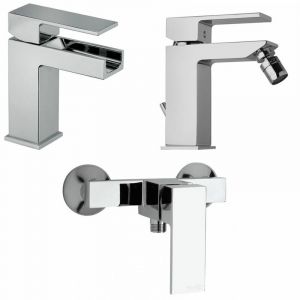 Kiamami Valentina MISCELATORE LAVABO A CASCATA BAGNO, BIDET ED ESTERNO DOCCIA | INFINITY