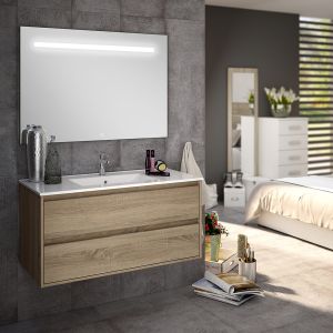 Cosyneo - Meuble de salle de bain - IRIS et miroir Led STAM - 100cm