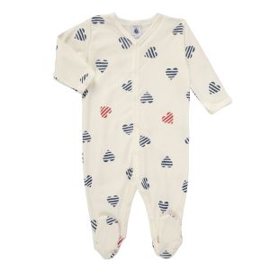 Petit Bateau A0CN8 Dors Bien, Blanc/Multico, 3 Mois Mixte b&eacute;b&eacute;