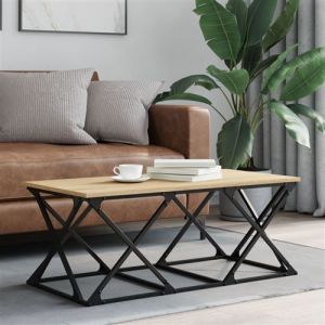 VidaXL Table basse chêne sonoma 100x49x40 cm bois d'ingénierie 835360