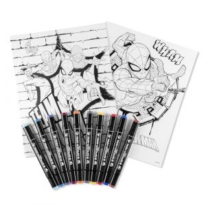 Disney Spiderman Lot de 2 marqueurs de peinture par numéros pour enfants