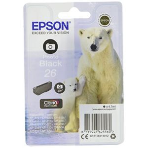 Epson T2611 Cartouche d'encre d'origine Noir Photo