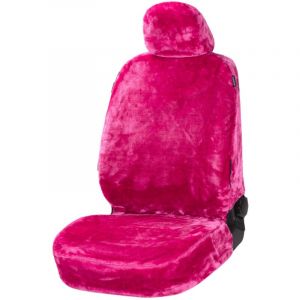 Walser Housse de siège Teddy en fausse fourrure teddy vegan rose