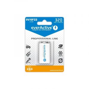 A Place For Everything - everActive Ni-MH 6F22 9V 320 mAh Professional Line - Battery - 9V-Block (EVHRL22-320)