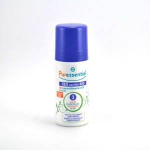 Image de Puressentiel Déodorant stick Roll-on Bio 3 Huile Essentielle