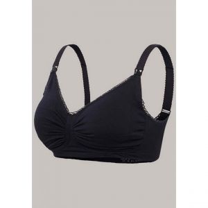 Carriwell Soutien-gorge grossesse et allaitement rembourré Carri-Gel - Noir - L