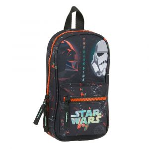Safta Plumier sac &agrave; dos Star Wars The Dark Side Noir Orange - - - Star Wars