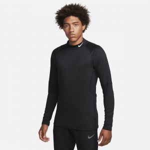 Nike Dri-Fit Warm Long-Sleeve Mens Mock Black/White L