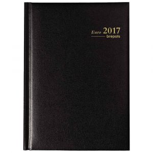Image de Brepols Agenda journalier Euro - 14.8 x 21 cm - noir - pre commande uniquement