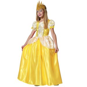 Ruedelafete Déguisement Princesse jaune doré - Fille