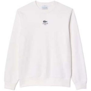 Lacoste Sweatshirt Small Graphic blanc crème - XL