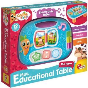 Lisciani Giochi CAROTINA Baby - Tableau Eveil Musical Intéractif La Ferme pour Bébé dès 6 Mois - Sons Animaux & Mélodies - Livre Parlant - Activité Motricité Bébé - Jouet Sensoriel - Idée Cadeau Naissance