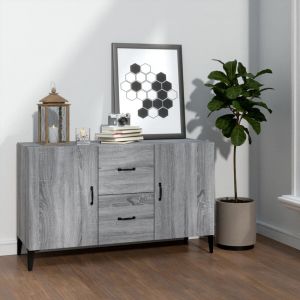 VidaXL Buffet Sonoma gris 100x36x60 cm Bois d'ingénierie 817469