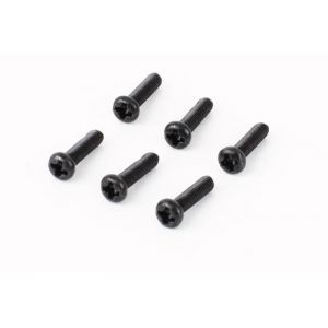 Button Head Philips Screws (BHPS), Black Zinc, M3