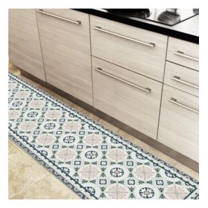 Tapis Vinyle - l 50xL200cm - Carreaux de ciment Léonie