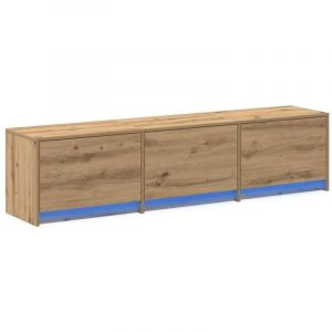 VidaXL Meuble tv Chêne artisanal 162,5 x 34 x 40 cm Bois d'ingénierie