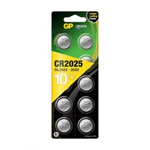 GP CR2025 LITHIUM PILE par 10 pcs