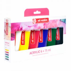 Royal Talens Coffret acrylique Art Creation Essentials - 6 tubes de 75ml - ArtCreation, 6 tubes