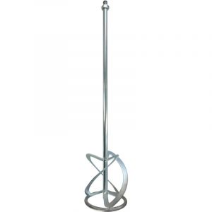 Tivoly Mélangeur Matières Épaisses M14 pour Malaxeur - L600mm - Ø120mm - Tige Acier Carbone - Robuste et Efficace