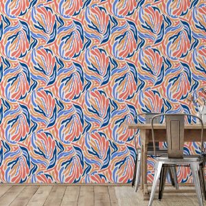 Hexoa Hxadeco - Papier peint zèbre effet matisse papier peint