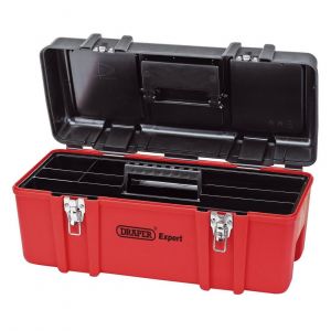 Boite caisse a outils vide avec plateau rangement, 580 x 265 x 250 mm - Draper Tools