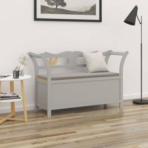 VidaXL Banc Gris 107x45x75,5 cm Bois de sapin solide