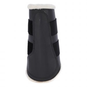 Kerbl Guêtres de Dressage Fleece Avant pour Cheval Cob Noir 28 cm x 26.5 cm 1 Unité