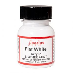 Angelus Leather - Peinture - peinture acrylique - blanc plat - 29.5 ml