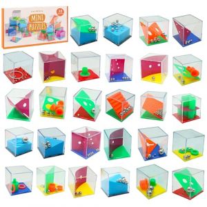 THE TWIDDLERS 28 Mini Casse-Têtes, Petits Jeux de Puzzle - Pochettes Surprise, Anniversaires, Petit Cadeau, Jouet Pinata