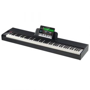VEVOR Piano numérique, 88 Touches entièrement pondérées, Ensemble Piano à Clavier électrique Portable avec Double Clavier, Haut-parleurs, pédale de Sustain, Casque, Bluetooth USB MIDI, pour débutants