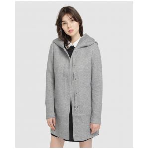 Vero Moda Transitional Coat Women grey LightGreyMelange - Taille S