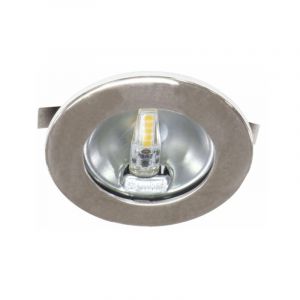 Aric Spot Led Encastré S307 - 1,8w - 3000k - Rond - Plastique/zamac - Chrome - Non Dimmable