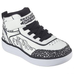Skechers Sport Court 98 Botte Tendance, Blanc, 31 EU