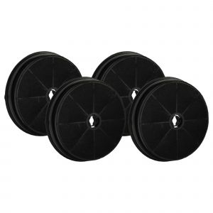 Image de Vhbw 4x Filtres à charbon actif compatible avec Rosieres 36900615 (RHP67000LIN), 36900607 (RMB9600IN), 36900409 (RMB1285IN) hotte aspirante - 19 cm