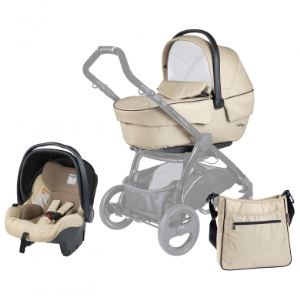 Image de Peg Perego Set XL - Nacelle Navetta XL, siège auto Primo Viaggio SL et sac à langer Borsa