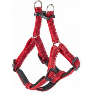 Ferplast DAYTONA DELUXE P Harnais réfléchissant rembourré pour chiens. Variante SMALL - Mesures: A: 43-47.5 cm B: 45-52 cm 15 mm - Rouge - Rouge
