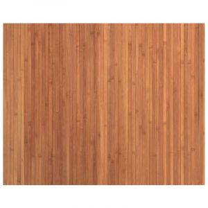 Image de VidaXL Tapis rectangulaire marron 80x100 cm bambou Brun