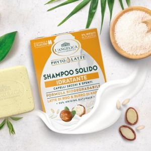 L'angelica Phytolatte Idratante - Shampoo Solido Per Capelli Secchi E Spenti 60 G