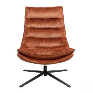 Fauteuil pivotant cuivre Brava