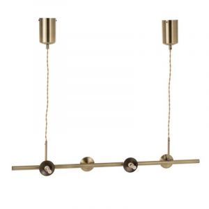 Lampe Suspension 4 T&ecirc;tes "Yuks" 156cm Or Prix