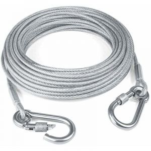 Image de SNQ - C&acirc;ble d'attache pour chien, c&acirc;ble d'attache robuste pour chien de 15 m (49 pieds) pour chiens