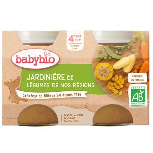 BabyBio Jardini&egrave;re de L&eacute;gumes | 2 x 130 g