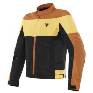 Image de Dainese Veste Elettrica Air Tex 56 Black / Leather Brown / Mineral Yellow