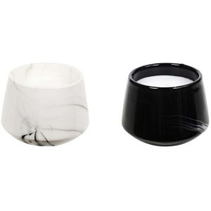 CMP Bougie parfumée en pot Marble 6.5 cm (Lot de 2) 6,5 x 8,5 cm