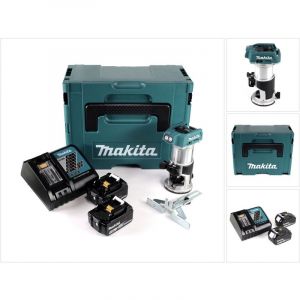Makita DRT 50 RTJ fraiseuse multifonction sans fil brushless 18V + 2x batteries 5,0 Ah + chargeur rapide en Makpac 3