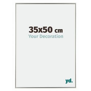 Yd. - Your Decoration - 35x50 cm - Cadre Photo en Plastique Avec Verre acrylique - Anti-Reflet - Excellente Qualité - Champagne - Cadre Decoration