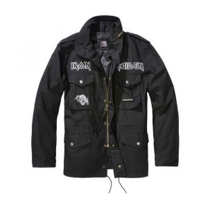 Brandit X Iron Maiden - IRM M65 - Veste - noir - XL - Ext&eacute;rieur : 100 % polyester ; Doublure : 100 % polyester,Toile